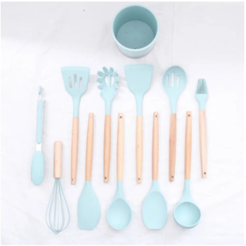 Conjunto de cozinha kit c/12 peças silicone