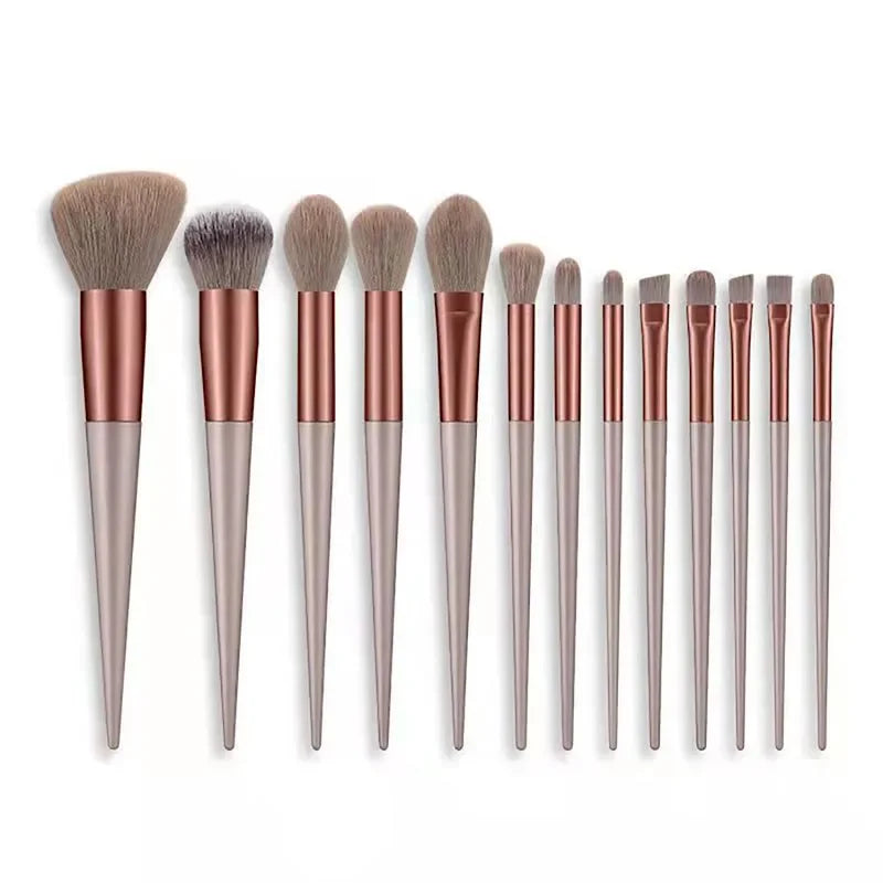 13Pcs Soft Fluffy Makeup Brushes Set for Cosmetics Foundation Blush Powder Eyeshadow Kabuki Blending Makeup Brush Beauty Tool